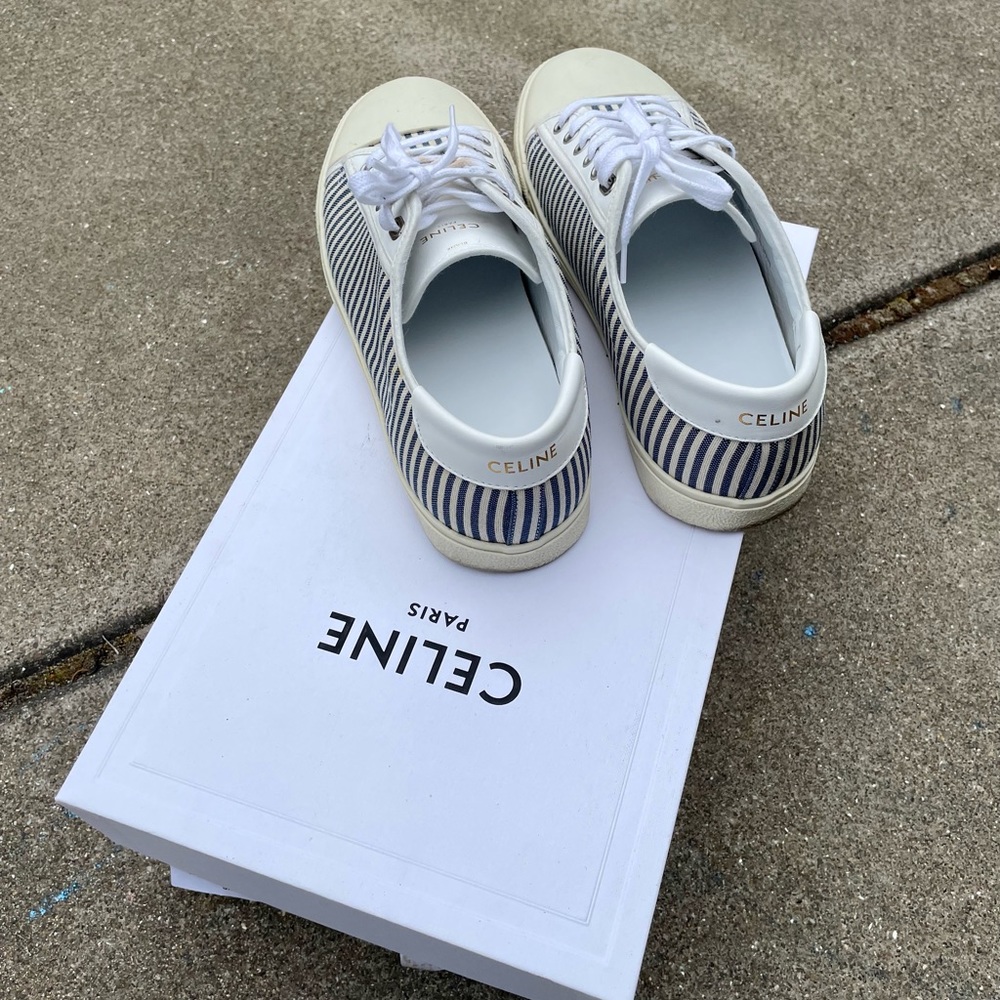 Celine Stripped Low Sneaker - Picture 3 of 5
